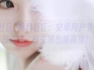 黑料社区：安卓用户专属的瓜田入口，快来黑出新高度！